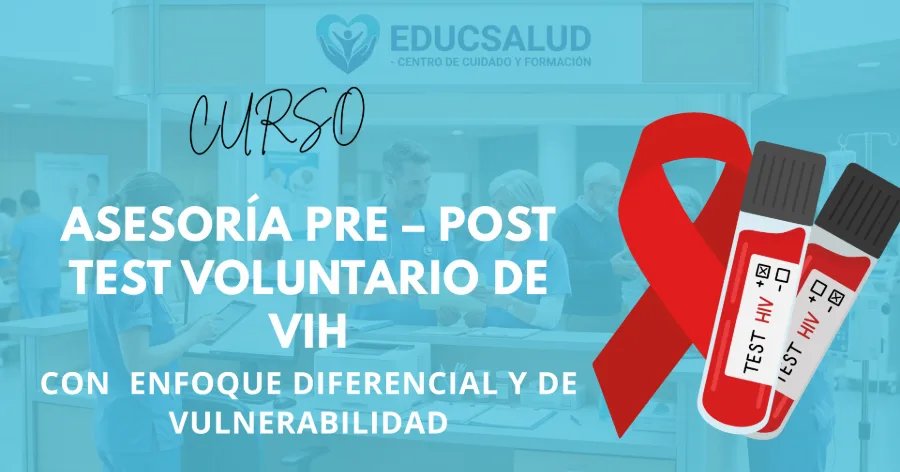 Portada del curso Asesoría Pre – Post Test Voluntario de VIH con enfoque diferencial y de vulnerabilidad