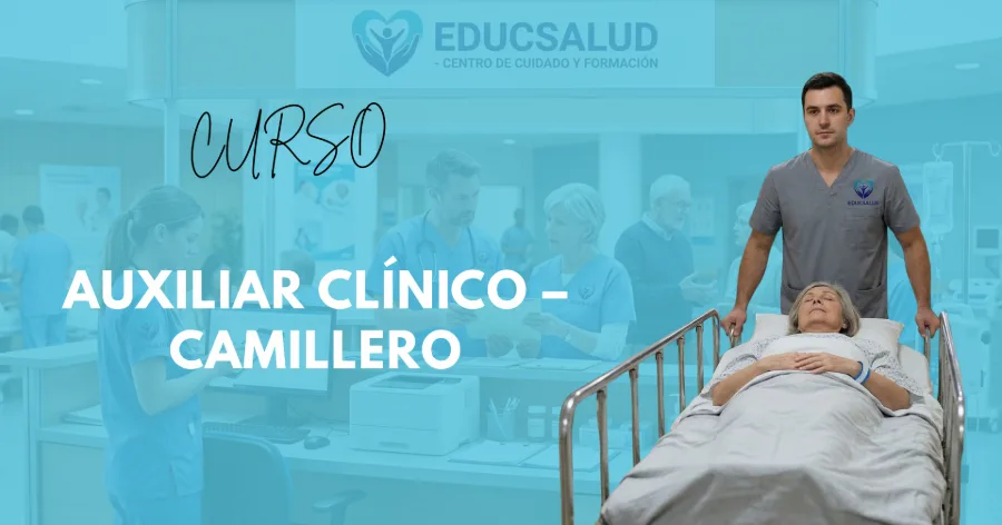 Portada del curso AUXILIAR CLÍNICO – CAMILLERO