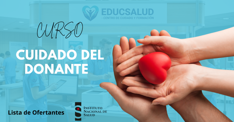 Portada del curso Cuidado del Donante
