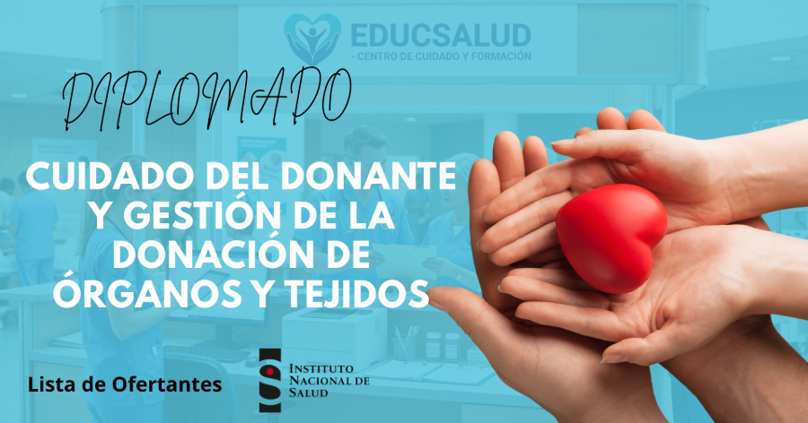 Portada del curso Diplomado en Cuidado del Donante y Gestión de la Donación de Órganos y Tejidos