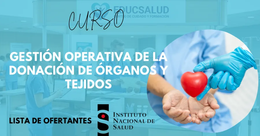 Portada del curso Gestión Operativa de la Donación de Órganos y Tejidos