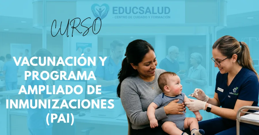 Portada del curso Vacunación y Programa Ampliado de Inmunizaciones (PAI)